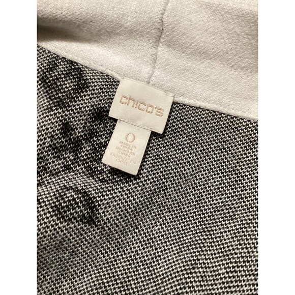 Chicos Jacket Womens S Floral Lace Open Front Cardigan Sweater Boho Chic - Picture 4 of 5